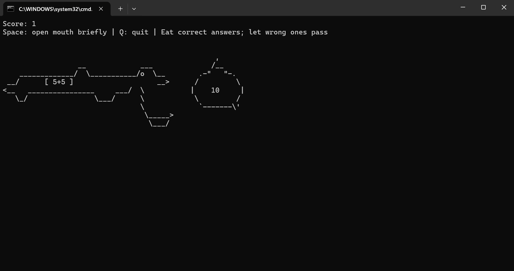 Original Alligator Math Game Concept